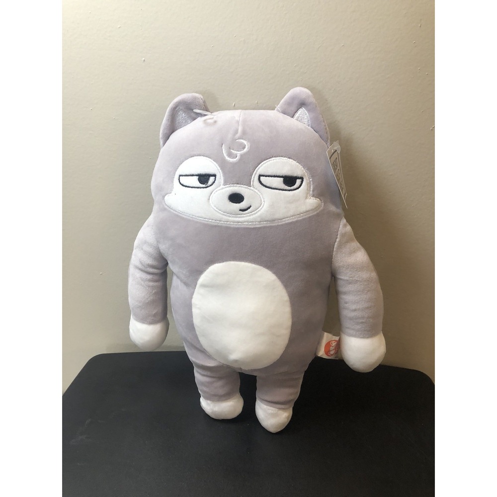 Great Wolf Lodge 13" Winston shift‎ eye wolf plush pillow stuffed animal Fiesta